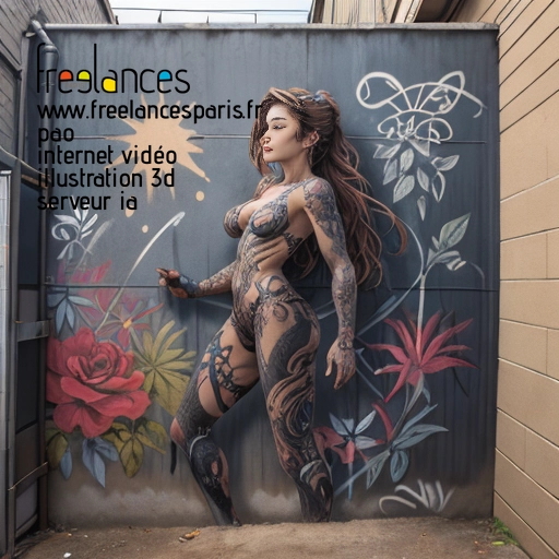 Pao mise en page internet vidéo illustration 3d serveur IA générative AI freelance paris studio de création magazines Y4QXIMY0